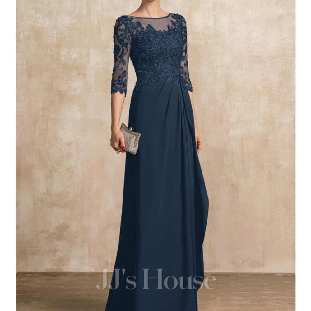 NWT JJ’s House Navy Evening gown